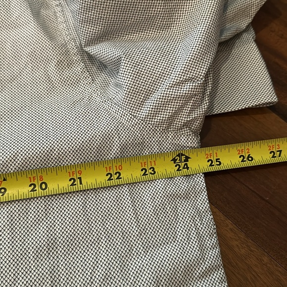 01. Algo Mens Button Down Cotton Long Sleeve Gray/Black Geometric Design Size XL - Picture 7 of 10